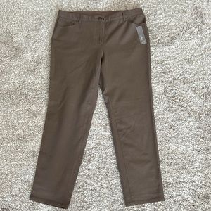 NWT Chico’s so slimming 5 pocket pants brown (Cairo) reg sz 3/US 16